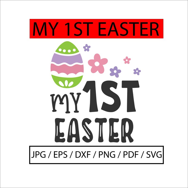 Download My First Easter Svg My 1st Easter Doodle Easter Shirt | Etsy