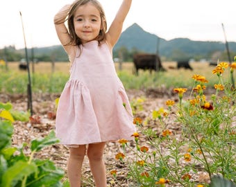 Mädchen Rüschen Kleid Schnittmuster PDF | Ärmelloses Sommerkleid für Anfänger | Größen 1–10 Jahre | Sofort Download