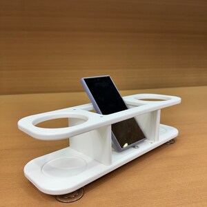 Accmor 2 in 1 Walker Cup Holder with Phone Holder, Fits Most Walkers, Wheelchairs, Scooters, Black, ABS Plastic, Rubber
