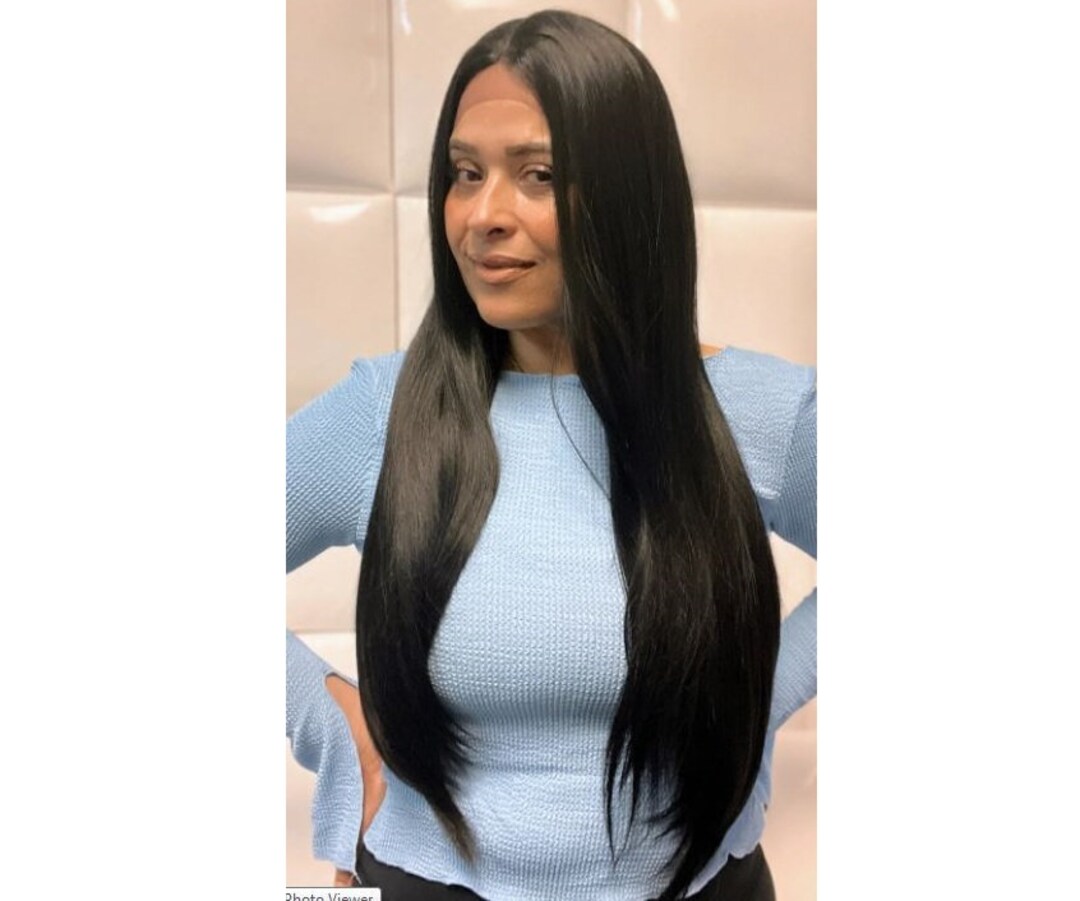 Off black Long wig 6X6 Freepart soft Swisslace SOFT NATURAL BLACK Swiss Lace Front Wig * Body Wave Hair  main image 3
