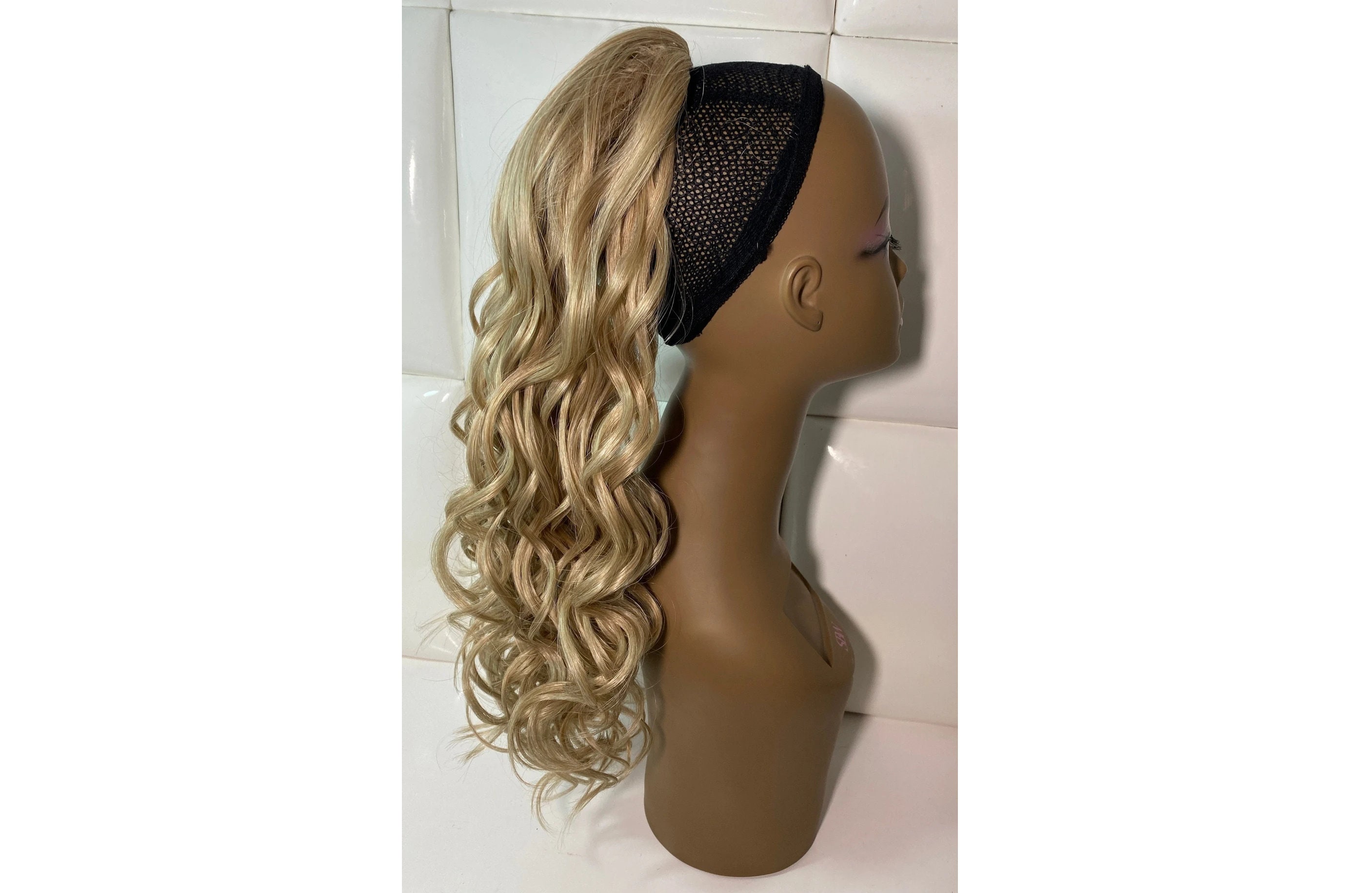WARM SANDY BLONDE Black Roots Drawstring Ponytail - Etsy Australia WARM SANDY BLONDE Black Roots Drawstring Ponytail - Etsy Australia