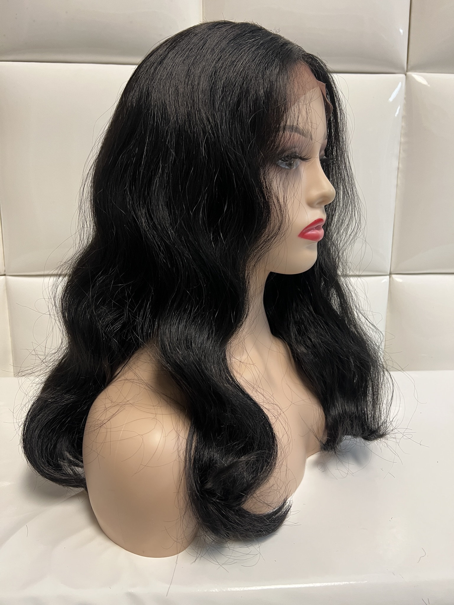 Black Lacefront Swisslace Freepart wig Motown Tress Lets Lace Swiss Lace 13X4 free part Wig SL.134  main image 3