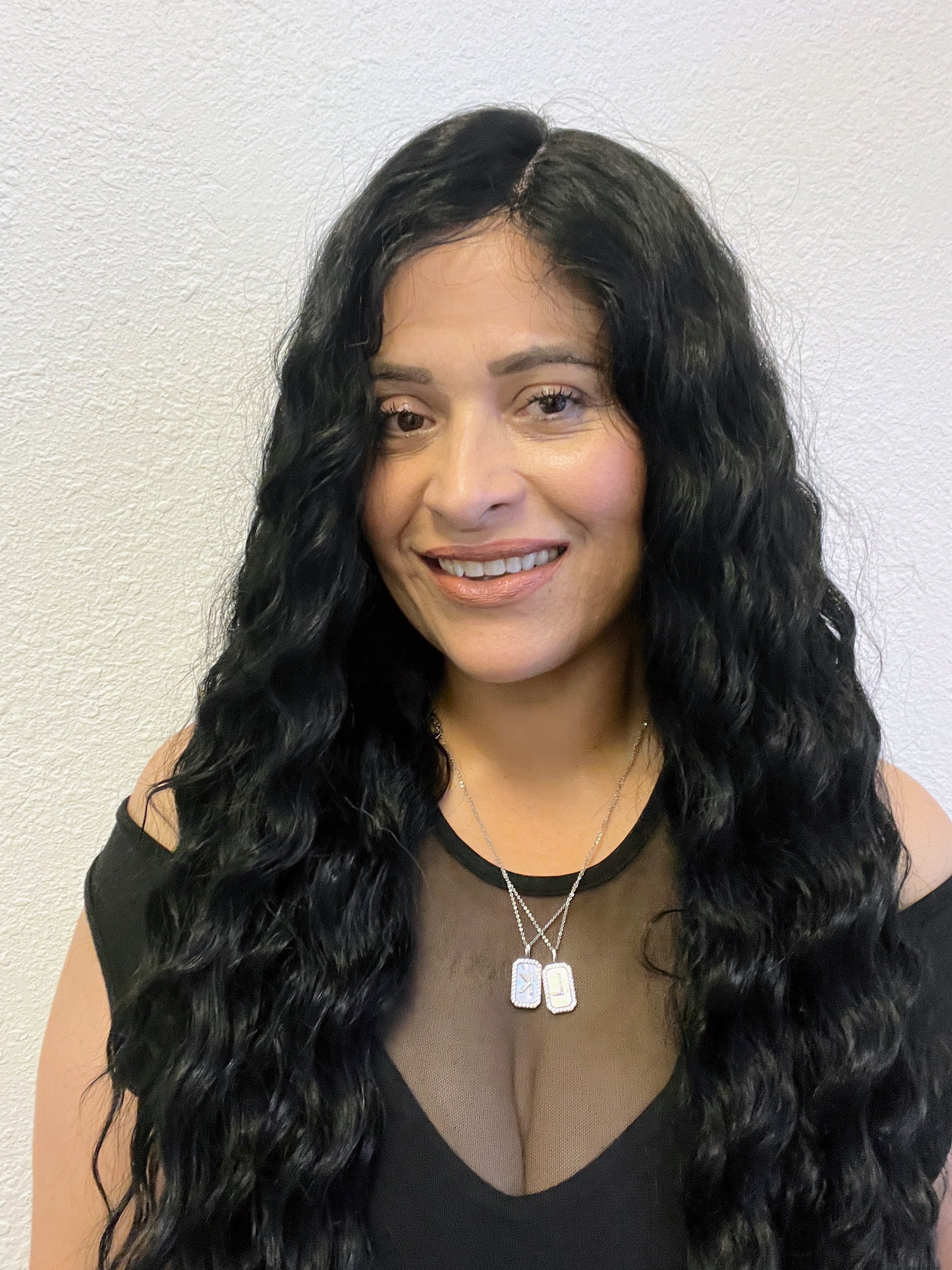 SOFT BLACK Swiss Lace Front Wig - Extra Long Wavy 