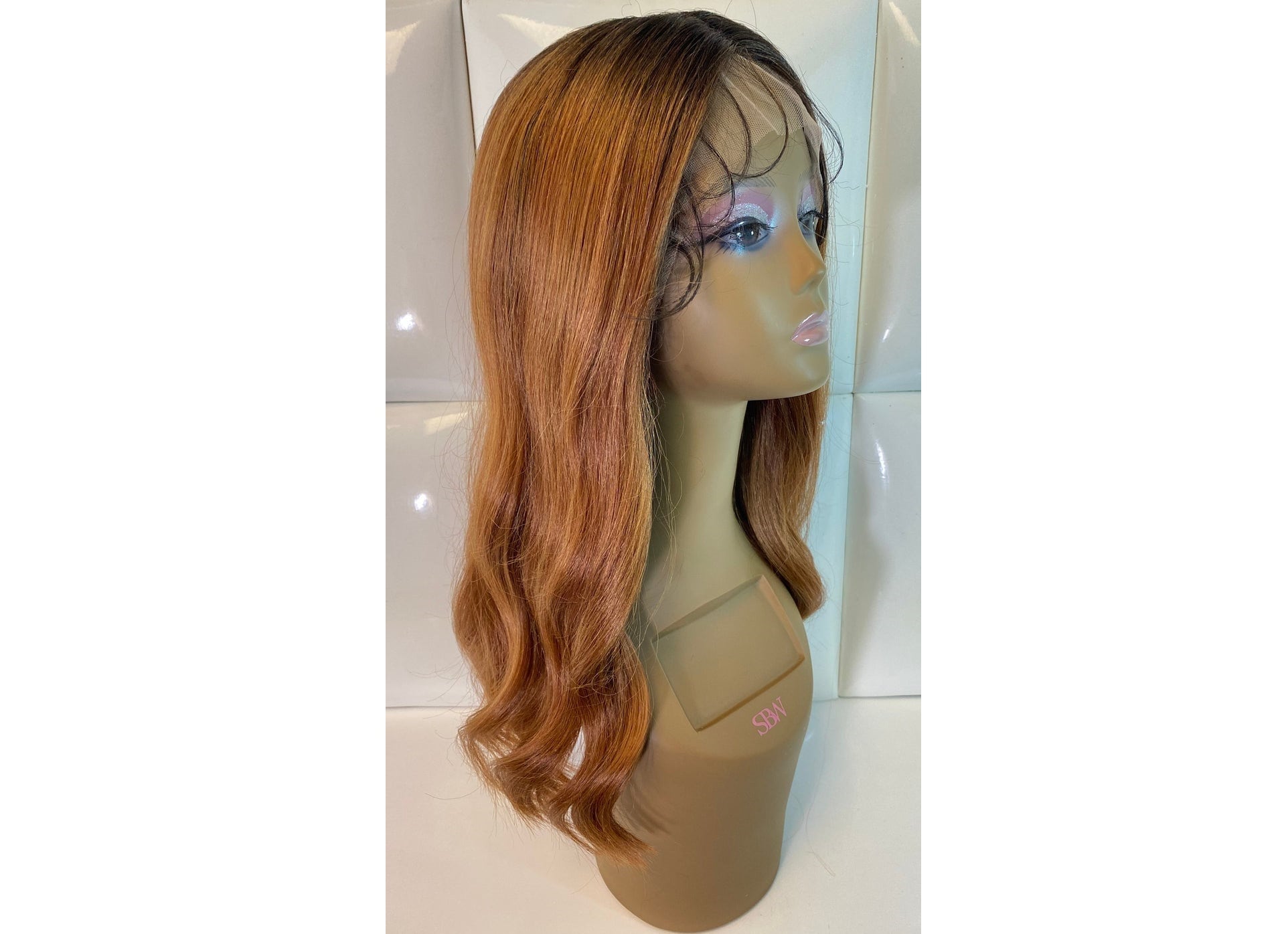22” BROWN LOOSE WAVY LACE FRONT WIG NEW Georgia Chocolate Brown Wig | Loose Wave Middle Part Lace  main image 2