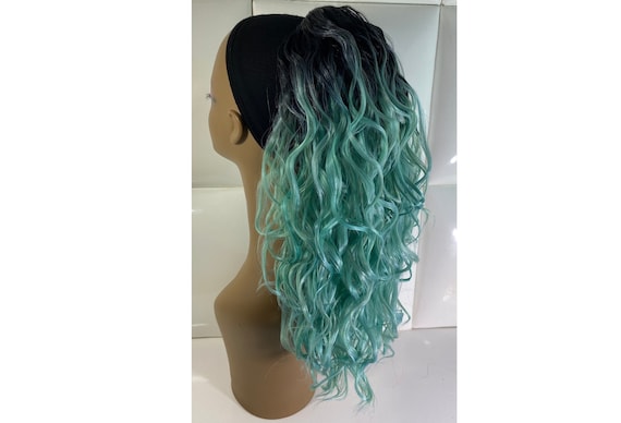 Green ponytail clearance extension