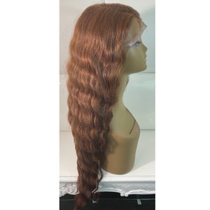 COPPER AMBER Synthetic Swiss Lace Front Wig * Auburn Reddish  display picture 1
