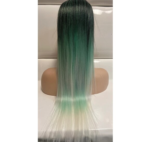28 Inches - Drawstring Ponytail Extension LIGHT MINT GREEN 