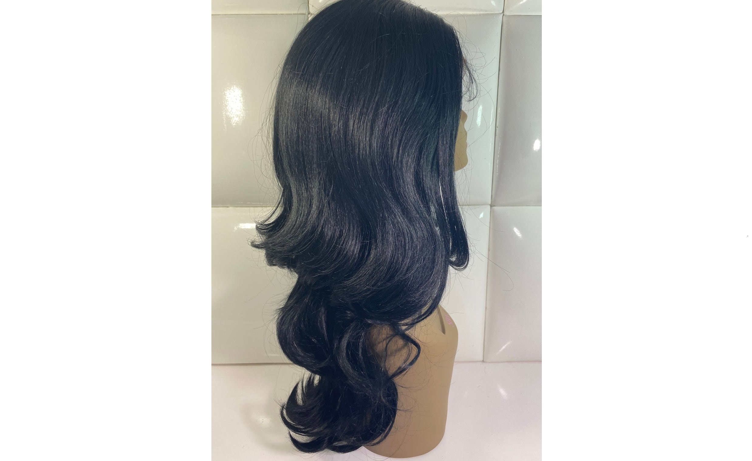 Buy Swiss Lace Front Wig JET BLACK Deep Part Long Loose Online in India -  Etsy