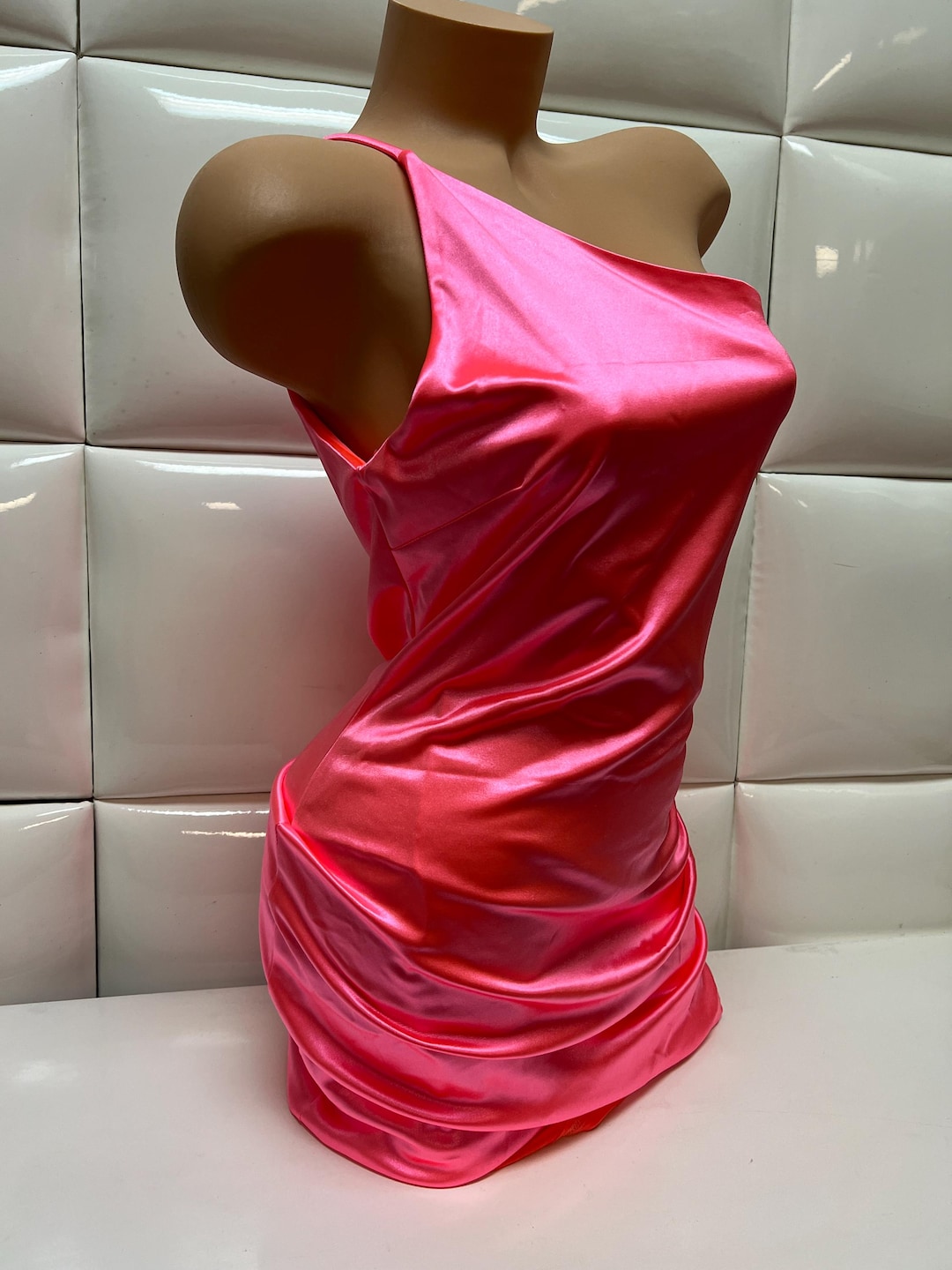 light blue chiffon dress Simple A-line v-neck Split long prom dress, evening Size:Large 16.5