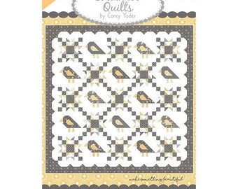 Fly Away Blackbird Quilt Pattern By Corey Yoder of Coriander Quilts 72” x 72”