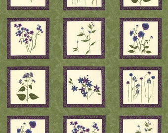 Violet Hill Quilt Panel by Holly Taylor for Moda- approx. 24”x44”