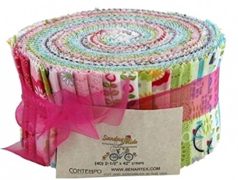 Sunday Drive 2 1/2 Strips/jelly Roll by Contempo for Benartex Etsy