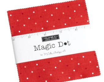 Magic Dot Charm Pack (42 Pieces) By Lella Boutique For Moda - 5” Squares
