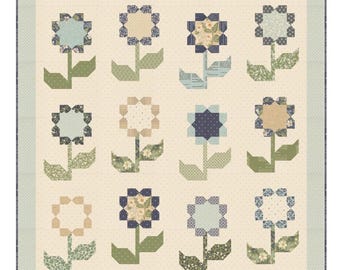 True Love - Cottage Blossoms Quilt Kit by Lella Boutique for Moda -  77” x 81 1/2”
