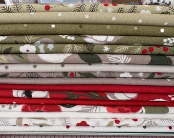 Christmas Eve (16) 1/2 Yd Bundle By Lella Boutique for Moda (8 Yds Total)