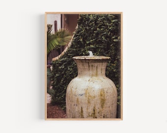 Serene Rosemary Beach Florida Fountain Fine Art Photography Print