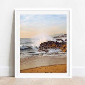 Wild Waves Crashing Laguna Beach California Coastal Fine Art Photography Print