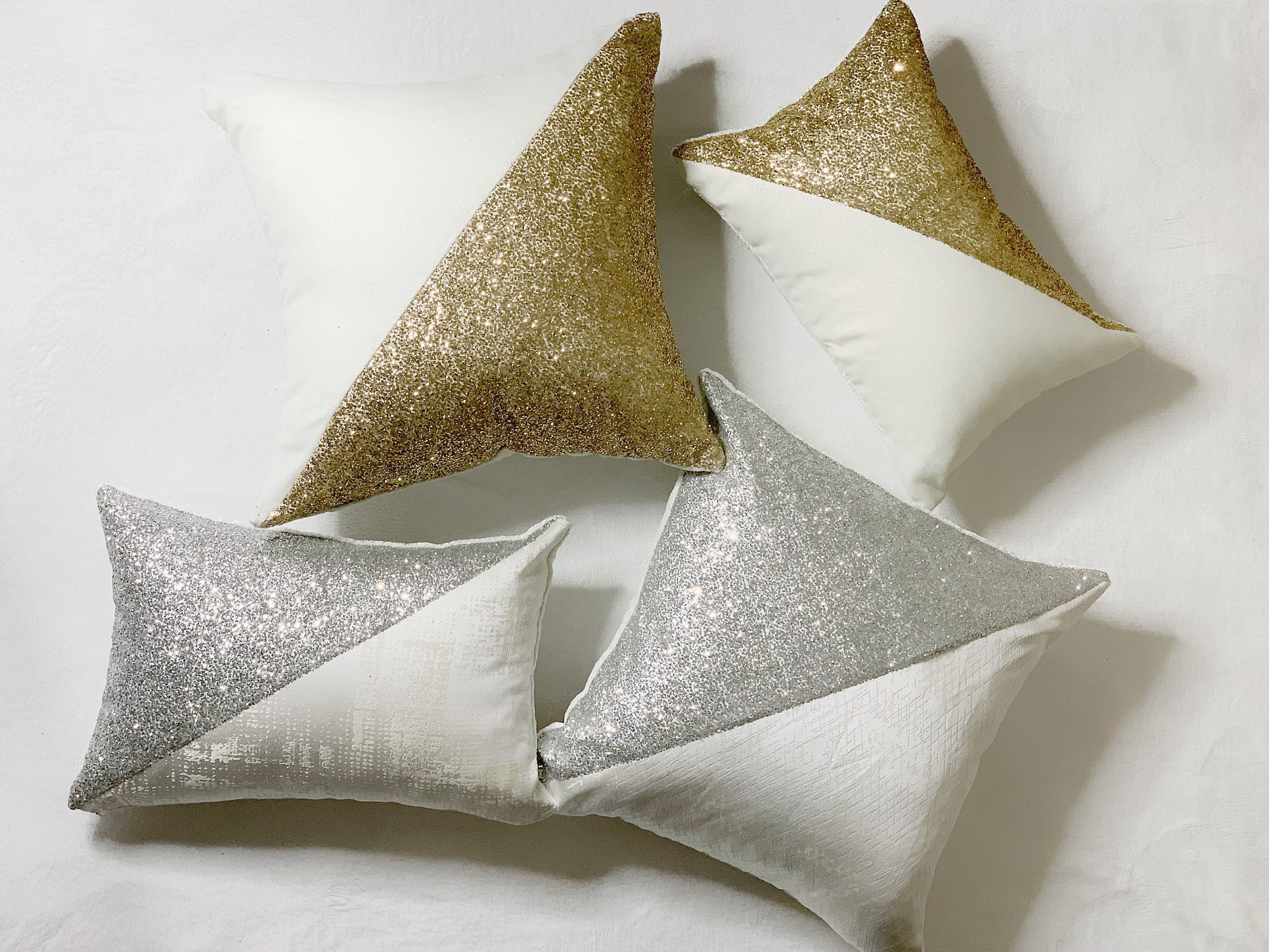 Glam Sequin Sparkle pillow Cover 20x20 Gold pillow cover Etsy