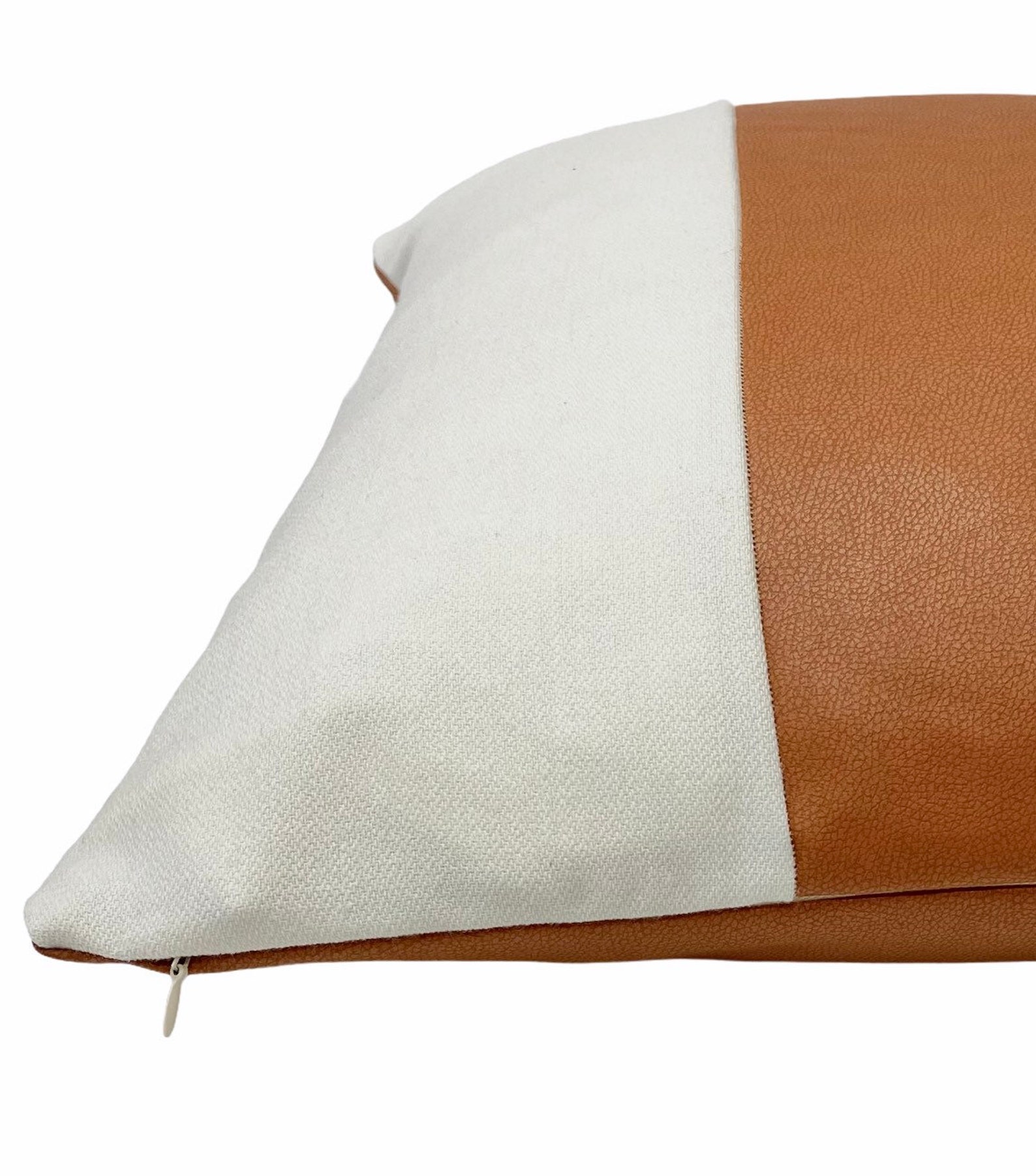 Faux Leather Stripe Pillow Cover 20x20 Boho Ivory throw home Etsy