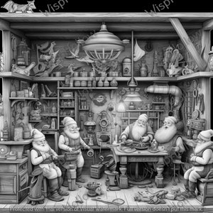 Santa’s Workshop | Christmas | Laser Engraving Design | Glowforge