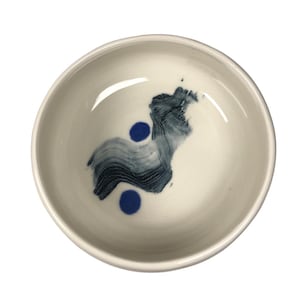 White Ceramic Bowl, Mid Century Inspired, Anniversary, Simple White Pottery, Modern Ceramics, Minimalist, Hand Painted, Gift Idea