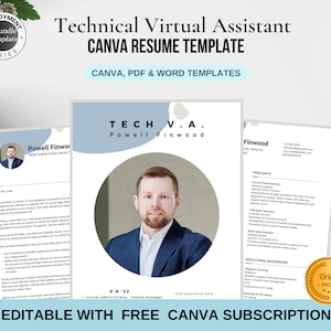 Professional Executive Assistant Resume Template | Resume Template |  Modern CV Template| Virtual Assistant Resume |Virtual Assistant Resume