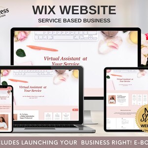 Wix website template Service business Virtual Assistant Business website  VA Wix Blog Wix  website Wix website design Landing, Tea and Roses