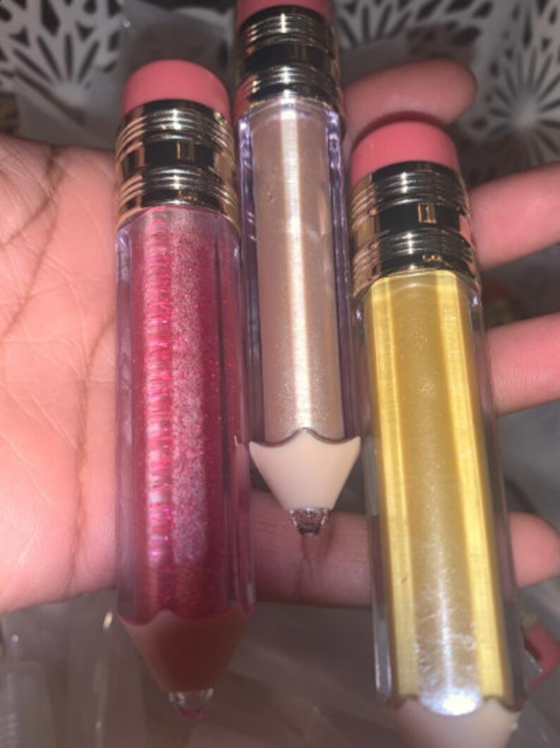 10 Empty Lip gloss tubes Pencil shape Lip gloss clear Tube Etsy