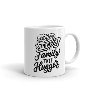 Genealogie Geschenk - Family Tree Hugger - Kaffeebecher
