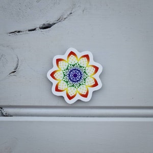 Naklejka Mandala Tęcza