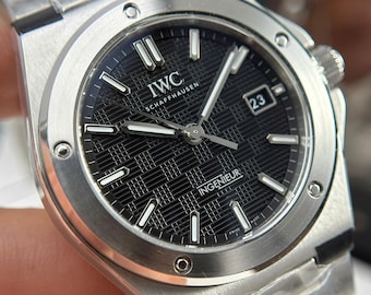 Vintage IWC Ingenieur Men's Watch Black Dial, Automatic Mechanical | Gift for Him