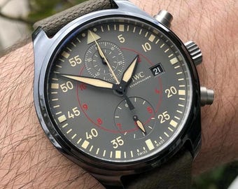 Vintage IWC Pilot's Watch Top Gun Miramar Chronograph IW389002 | Gift for Men, Father's Day