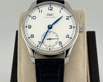 Vintage IWC Portugieser Automatic 40 Stainless Steel Silver-Blue 2021 | Watch for Men