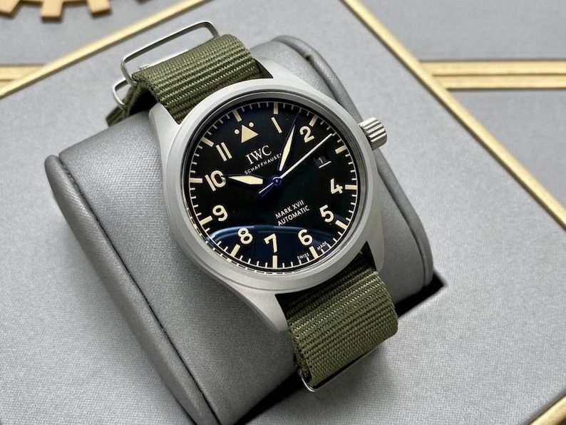 Vintage IWC Pilot's Watch Mark XVIII Heritage Black Dial IW327006 | Gift for Men image 4