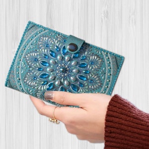 Cartera de pasaporte de cuero mujeres Documentos organizadores de viajes Cartera de cuero para mujeres Regalo de Navidad para mamá