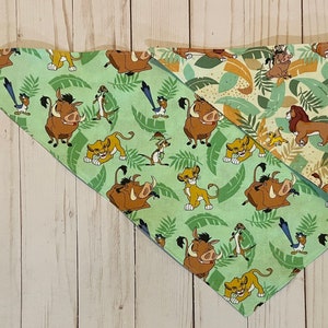 Lion King Reversible Dog Bandana