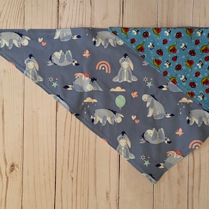 Reversible Dog Bandana with Licensed Winnie the Pooh Fabric