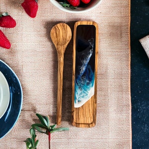 Olive Wood Spoon Rest