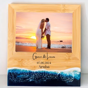 Personalized Ocean Beach Photo Frame 5x7