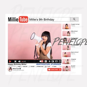 Stampa personalizzata PREMIUM YOUTUBE, poster, festeggiata, festeggiato, creatore di contenuti, accessorio, file digitale