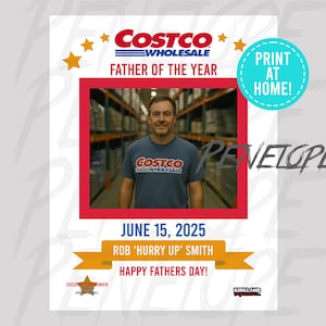 PRINT AT HOME, Costco 8.5x11in Custom Print, Fathers Day, Birthday, Celebration, Digital File