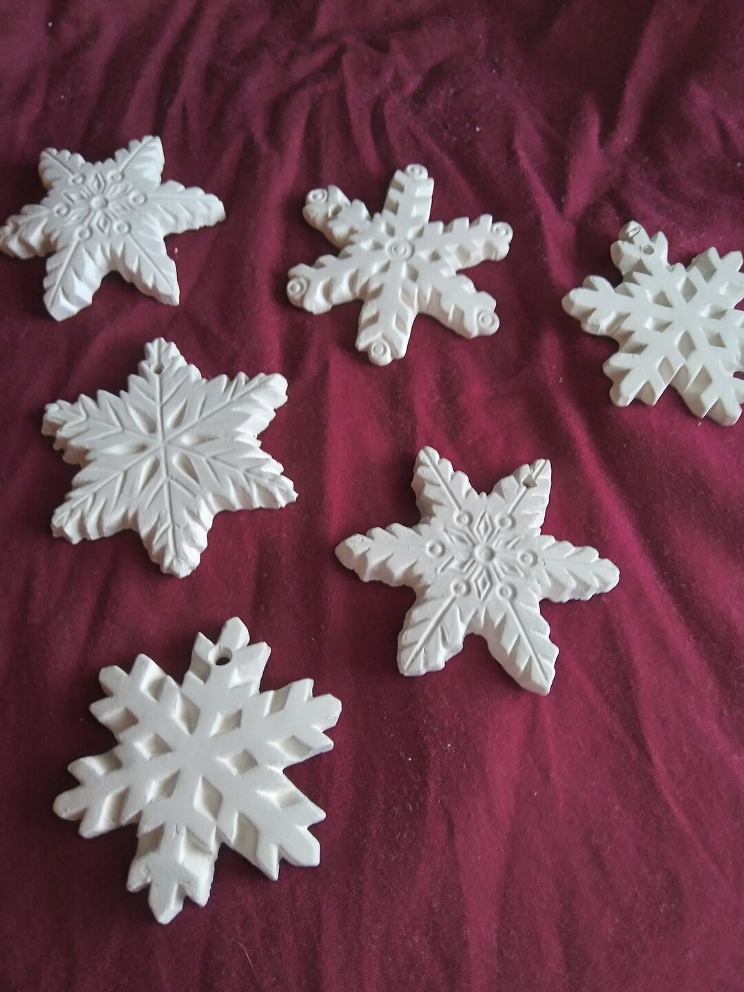 Ready to Paint Ceramic Ornaments Etsy