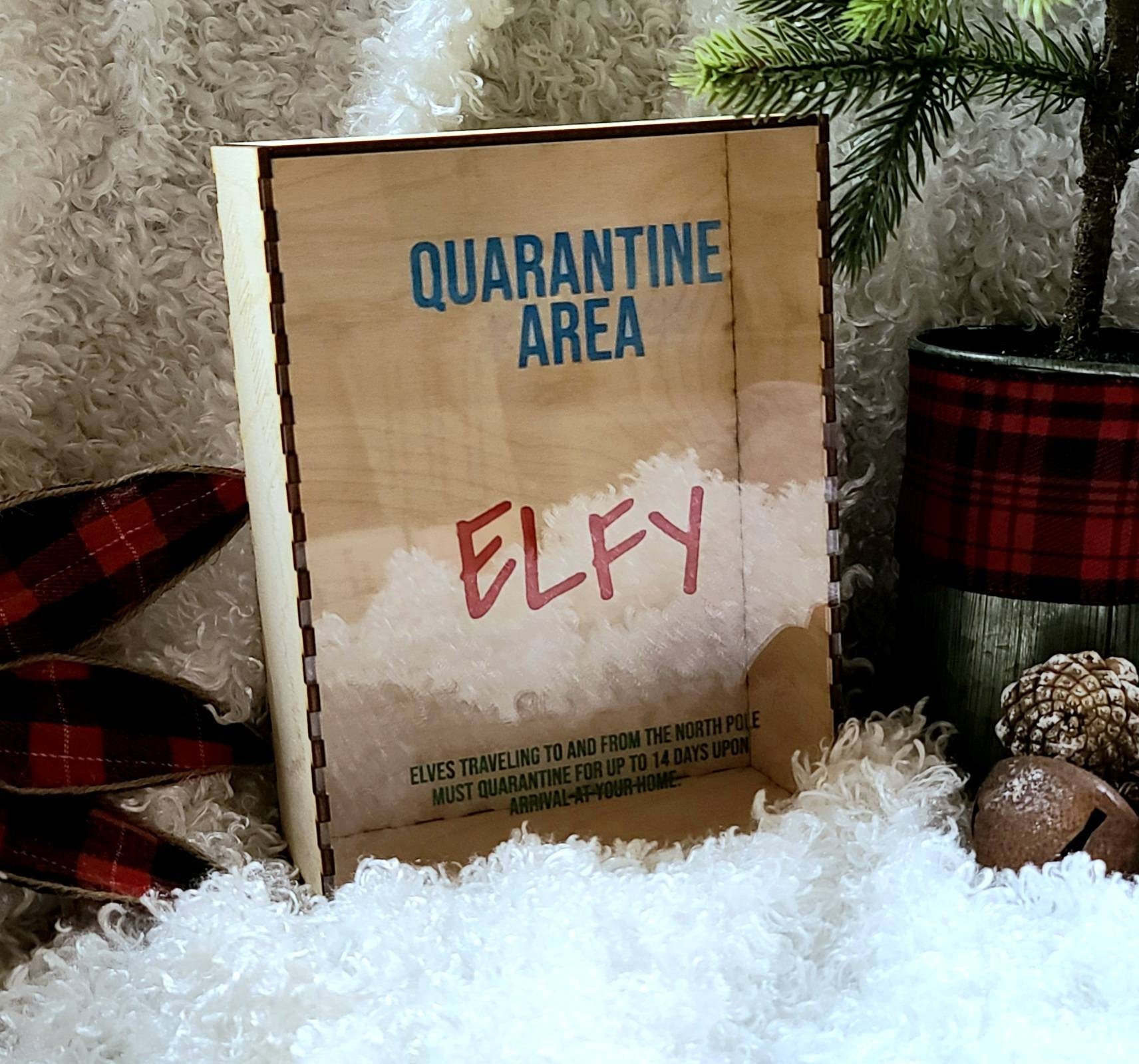 Elf on the Shelf Quarantine Box. Personalized with Elf and Etsy