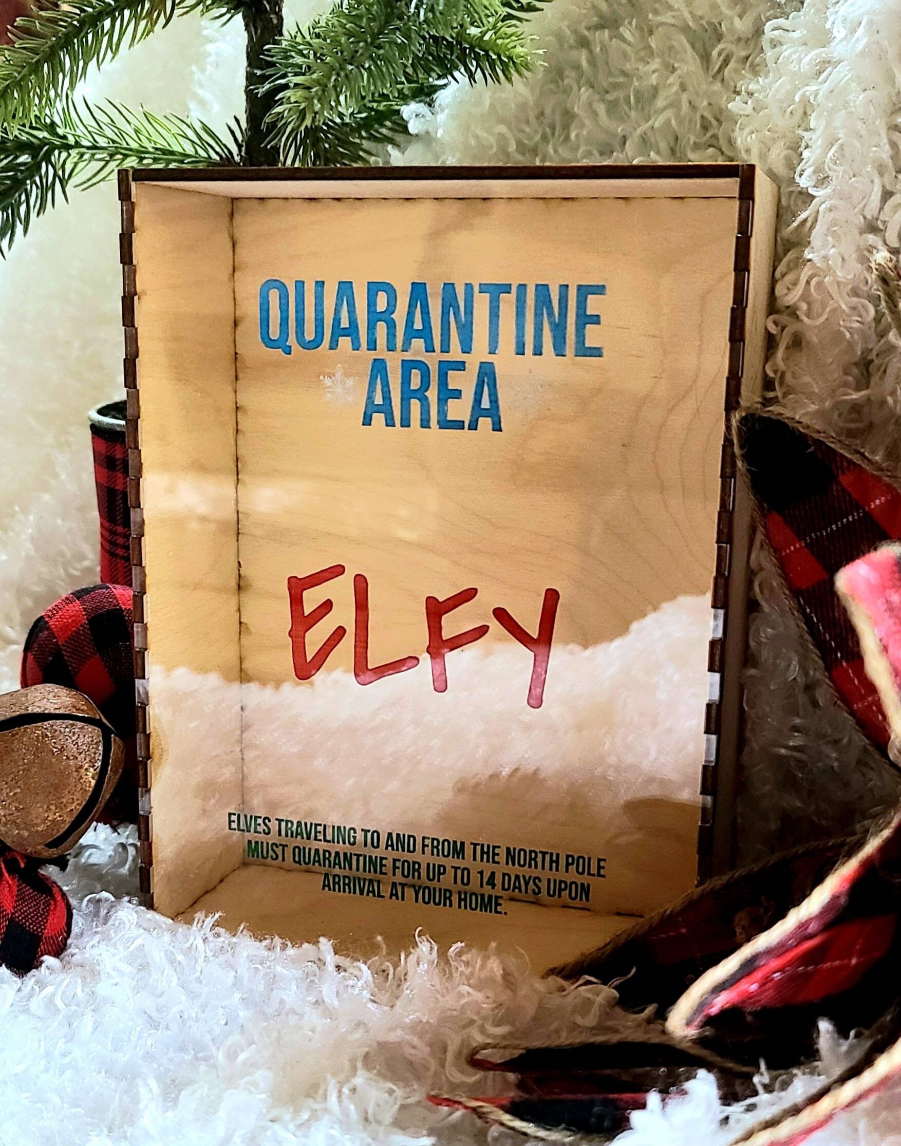 Elf on the Shelf Quarantine Box. Personalized with Elf and Etsy