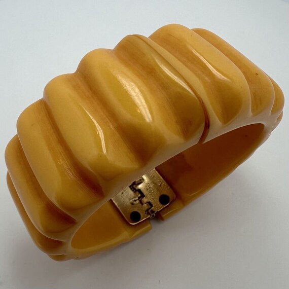 Very Rare Deeply Carved Ribbed Butterscotch Bakel… - image 7