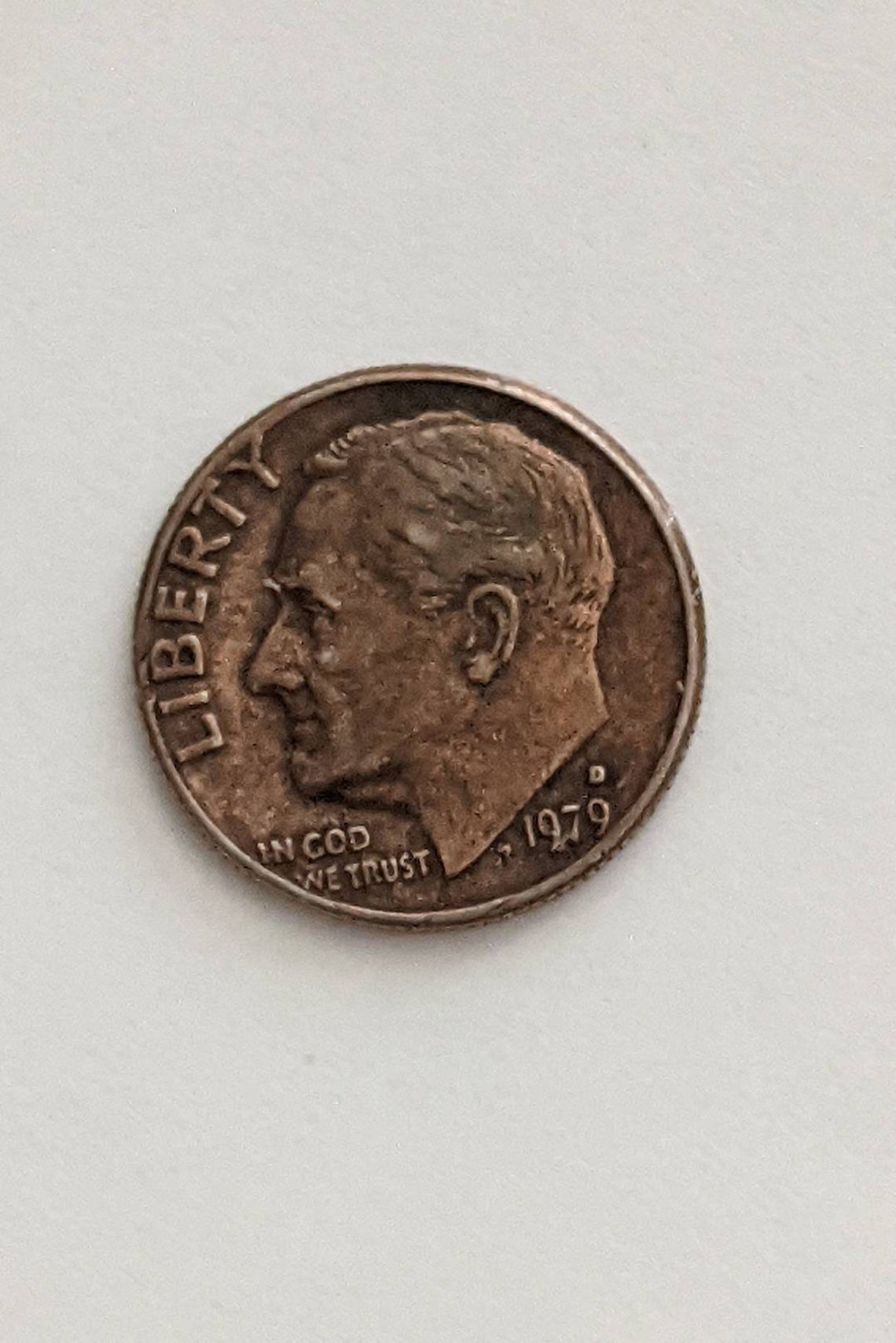1979 Roosevelt Dime Copper Tone Both Sides Error Coin Etsy UK