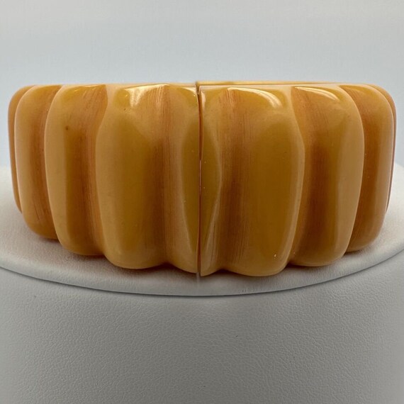 Very Rare Deeply Carved Ribbed Butterscotch Bakel… - image 5