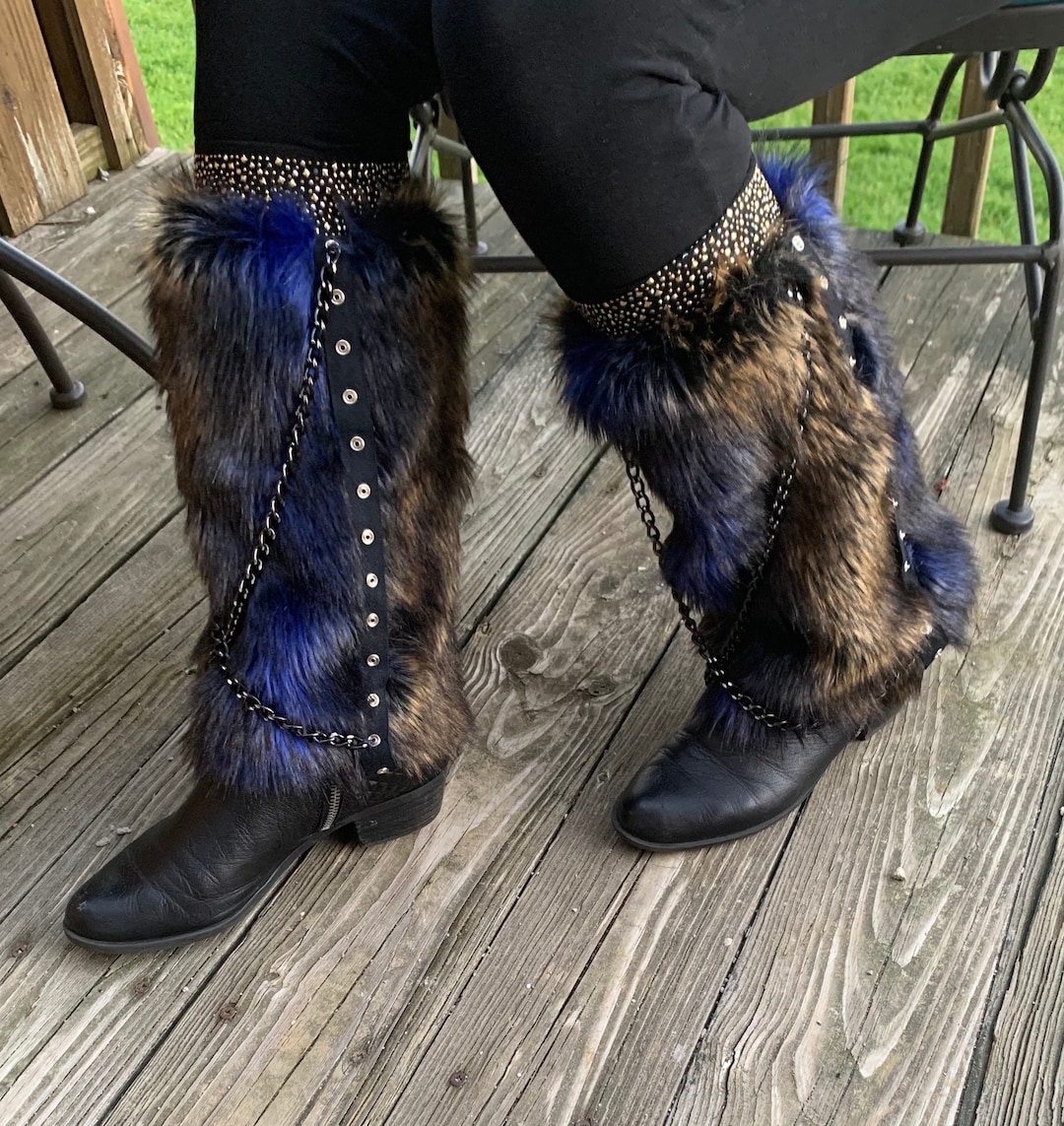 Faux Fur Boot Covers / Leg Warmers / Boot Socks / Faux Fur Leg Warmers