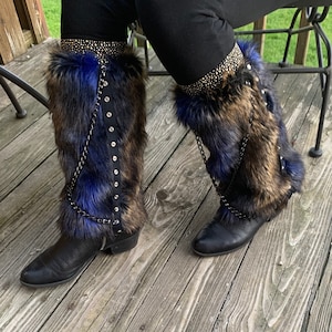 Faux Fur Boot Covers / Leg Warmers / Boot Socks / Faux Fur Leg Warmers / Unique Leg Warmers