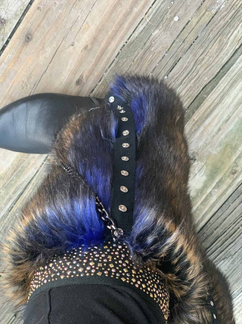 Faux Fur Boot Covers / Leg Warmers / Boot Socks / Faux Fur Leg image 5